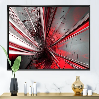 Fractal 3D Deep into Middle Art Canvas Print
