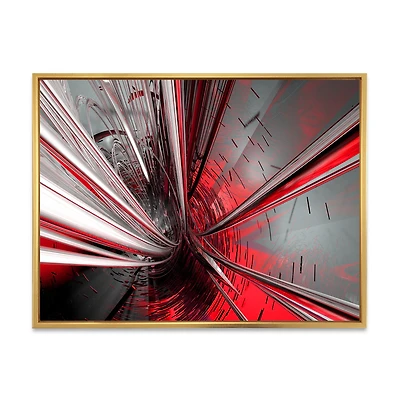 Fractal 3D Deep into Middle  Art Canvas Print