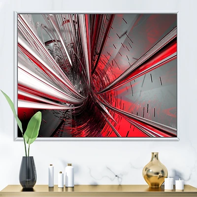 Fractal 3D Deep into Middle Art Canvas Print