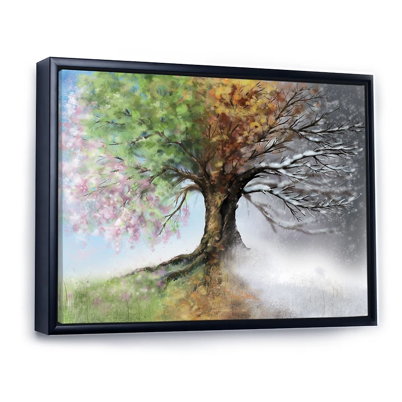 Tree with Four Seasons  Canvas Art Print