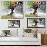 Tree with Four Seasons  Canvas Art Print