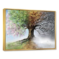 Tree with Four Seasons  Canvas Art Print