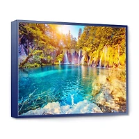 Turquoise Water and Sunny Beams Canvas Print
