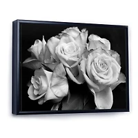 Toile imprimée « Bunch of Roses Black and White