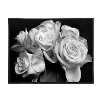 Toile imprimée « Bunch of Roses Black and White