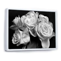 Toile imprimée « Bunch of Roses Black and White