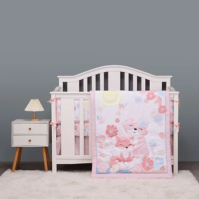 Fox-Themed Crib Bedding Set