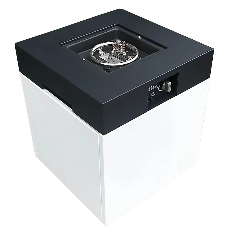 Paramount Pebble Table de foyer au propane en aluminium