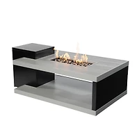 Paramount Dray Rectangular Aluminum Convertible Fire Table