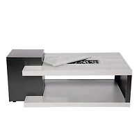 Paramount Dray Rectangular Aluminum Convertible Fire Table