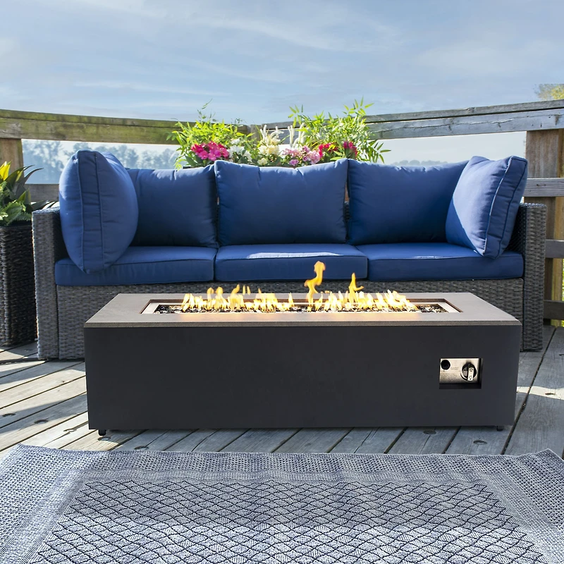 Paramount Aries Table de foyer convertible au propane