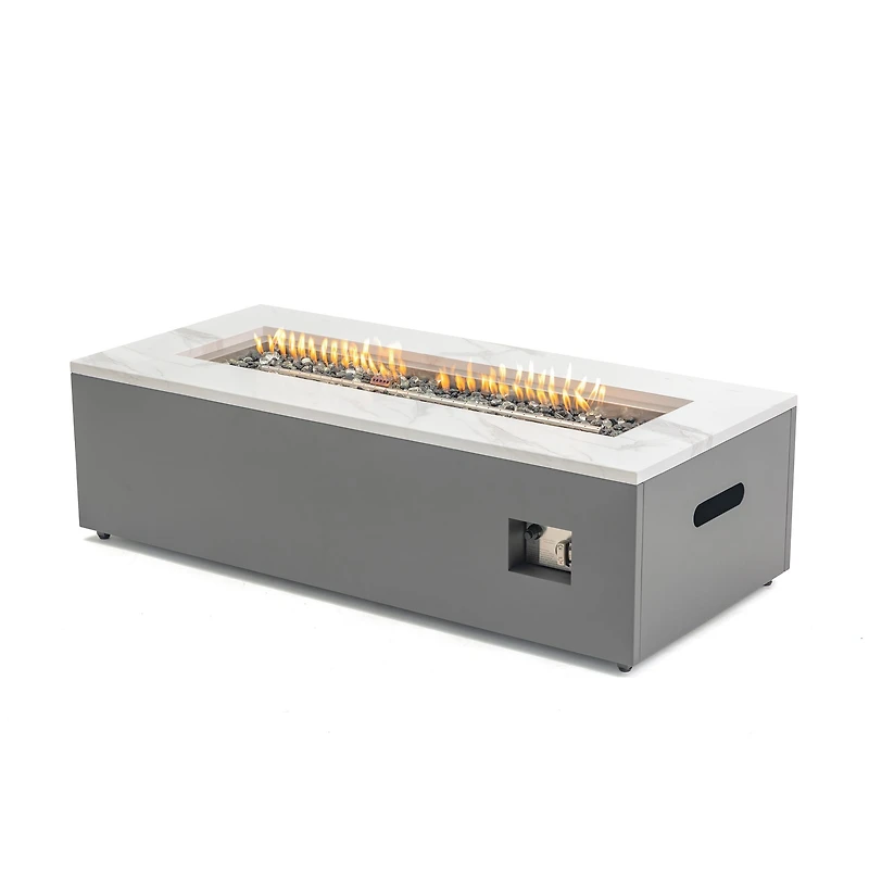 Paramount Aries Engineered Marble Convertible Propane Fire