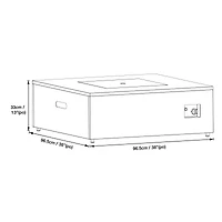 Paramount Danby Engineered Marble Convertible Propane Fire Table