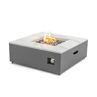 Paramount Danby Table de foyer convertible au propane en marbre reconstitué