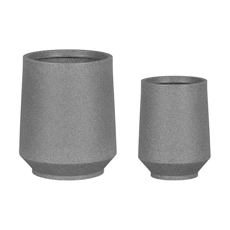 Lot de 2 cache-pots Dalya - Gris