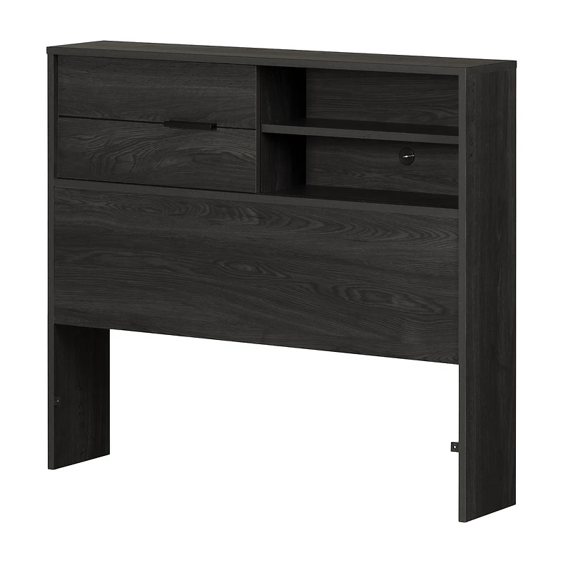 Fynn Twin Bookcase Headboard with Storage