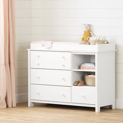 Little Smileys Changing Table with Removable Rim and Drawers