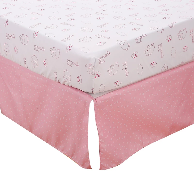 5-Piece Animal Bedding Set - Giraffe & Elephant