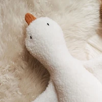 Peluche, oie - Blanc et Rouille