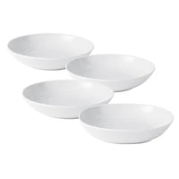 Gordon Ramsay Maze White 4-Piece Vegetable/Pasta Bowl Set by Royal Doulton