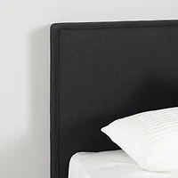 Gravity Queen Modern Upholstered Platform Bed and Headboard