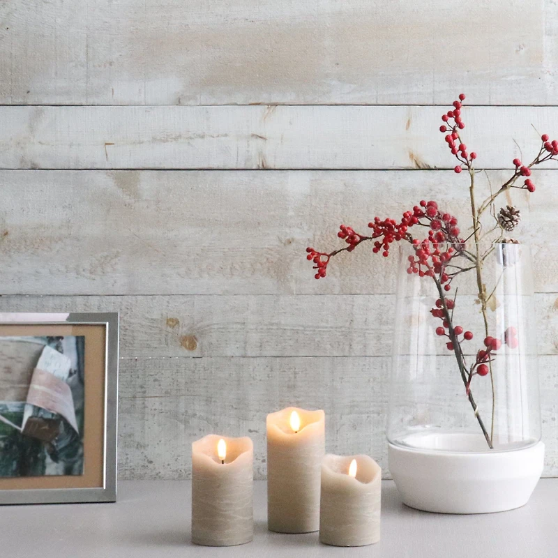 LED One Touch Candles, Set of 3