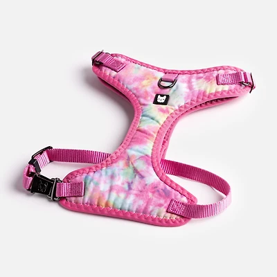 Dog's Collar, Leash and Harness Combo by SilverPaw - Pink Tie Dye