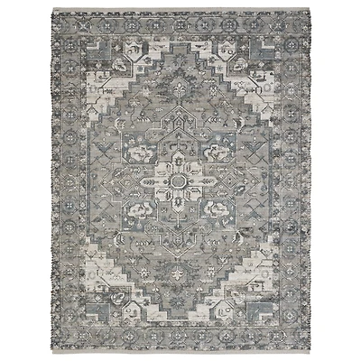 Tapis « Pongola » - Naturel/Sarcelle