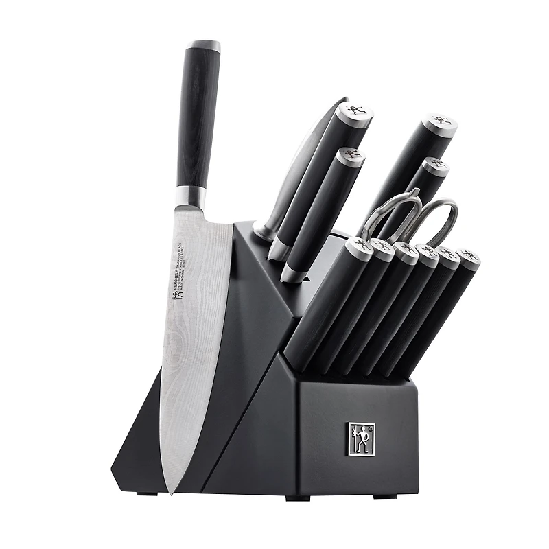 Henckels Damascus Ensemble de bloc à couteaux, 14 pièces - Noir