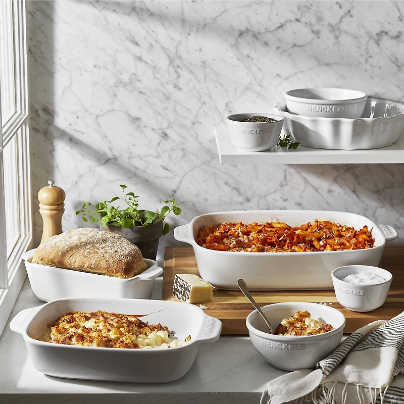 Henckels 8-Piece Ceramic Bakeware Set - White