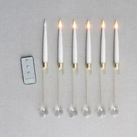 Hanging Candle Accents LED with On/Off Timer Remote, Box of 6