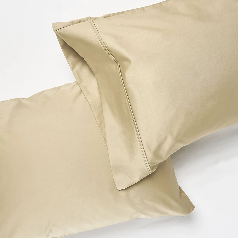 Satin Hotel Pillowcases, Set of 2 - Assorted