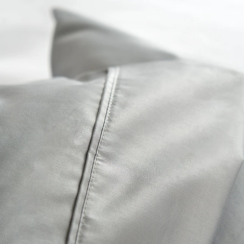 Satin Hotel Pillowcases, Set of 2 - Assorted