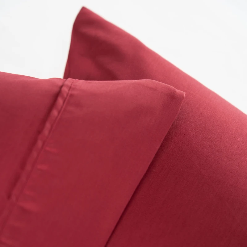 Satin Hotel Pillowcases, Set of 2 - Assorted