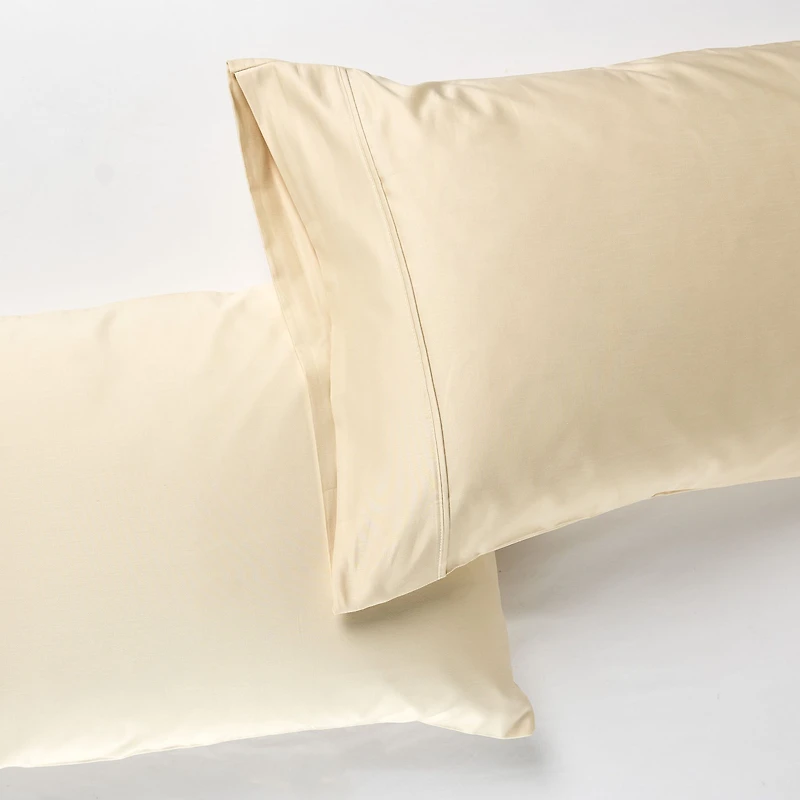 Deluxe Satin Hotel Pillowcases, Set of 2 - Assorted