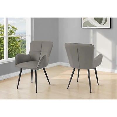 Chaise de salle à manger, ensemble 2 - Suède, 33 po