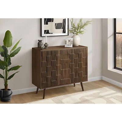 Accent Chest - Dark Walnut with 2 Doors, 32"