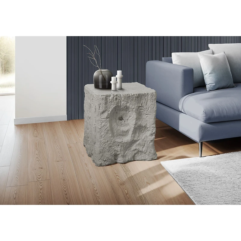 Grey Indoor/Outdoor Accent Table