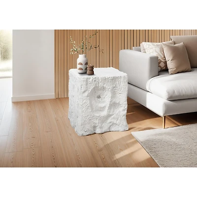White Indoor/Outdoor Accent Table