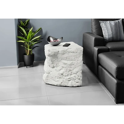 White Indoor/Outdoor Side Accent Table