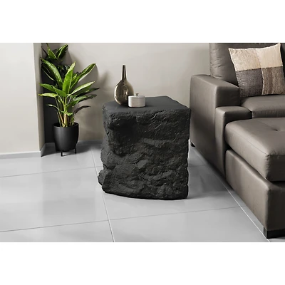 Black Indoor/Outdoor Side Accent Table