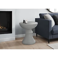 Table d'appoint sur pied intérieur/extérieur  - Gris
