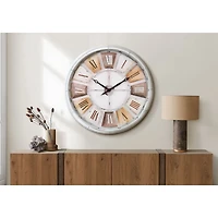 Horloge murale - Naturel, diamètre 30 po