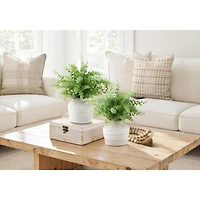 Artificial Eucalyptus and Grass, Set of 2 - 6" Pots, 16"