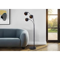 Floor Lamp - Black Metal, 71"