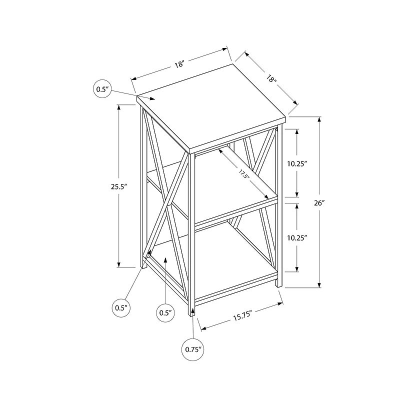 3-Tier Accent Table