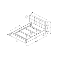 Panel Tufted Bed - Queen