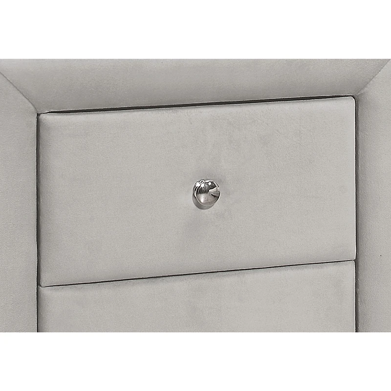 Upholstered Nightstand - Light Beige