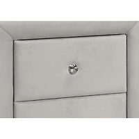 Upholstered Nightstand - Light Beige
