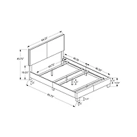 Contemporary Upholstered Bedframe